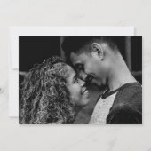 オレンジのユリの植物美術カスタムの写真結婚の写真 招待状 (裏面)