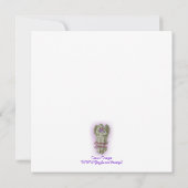 オレンジのユリの花束でお知らせ - 保存日付 招待状 (裏面)