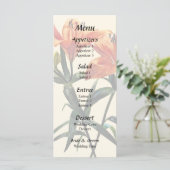 オレンジのユリの花束 メニュー (スタンド正面)