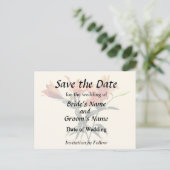 オレンジのユリの花束 案内ポストカード (スタンド正面)