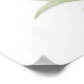 オレンジのユリの花 ポスター (角)