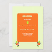 オレンジのユーモア 招待状 (正面)