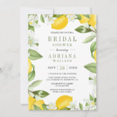 オレンジのレモン農園の写真 ブライダルシャワー 招待状 (正面)