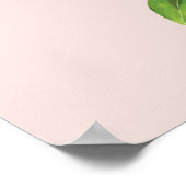 オレンジのレモン サマー ブライダルシャワー ウェルカムサイン ポスター (角)