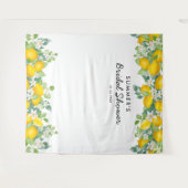 オレンジのレモン ベビーシャワー フォト 背景 タペストリー (正面(横))