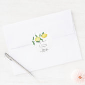 オレンジのレモン - 彼女はパートナーを見つけた ラウンドシール (封筒)