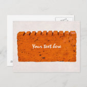 オレンジのレンガ – 創造の原子 ポストカード (正面/裏面)