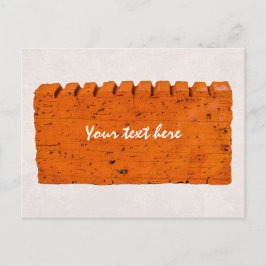 オレンジのレンガ – 創造の原子 ポストカード