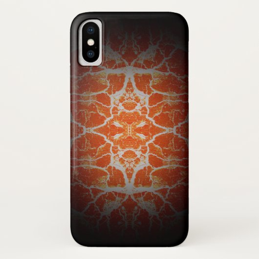 オレンジの万華鏡模様 Case-Mate iPhoneケース (裏面)