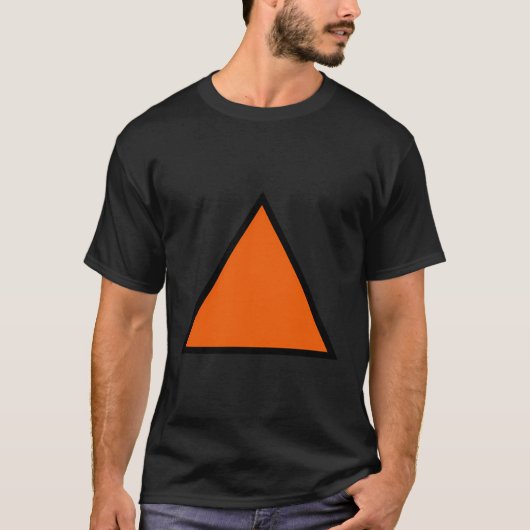 オレンジの三角形 Tシャツ (正面)