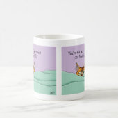 オレンジの優しい猫のイラストと母の日のメッセージ コーヒーマグカップ (中央)