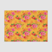 オレンジの優雅な花 薄葉紙 (正面)