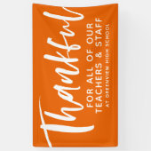 オレンジの先生に感謝 横断幕 (縦)