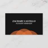 オレンジの円 名刺 (正面)