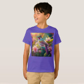 オレンジの冠を持つ幻想的なカケス Tシャツ (正面フル)