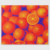 オレンジの包装紙 ラッピングペーパー (フラット)