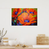 オレンジの印象 ポスター (キッチン)