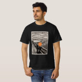 オレンジの叫び - アートデザインをアレンジ Tシャツ (正面フル)