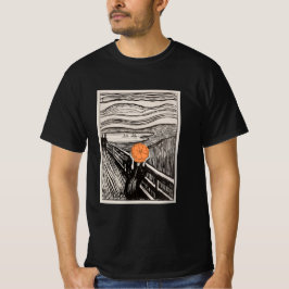 オレンジの叫び - アートデザインをアレンジ Tシャツ