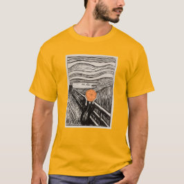 オレンジの叫び - オルタードアート Tシャツ