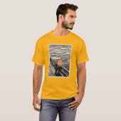 オレンジの叫び - オルタードアート Tシャツ (正面フル)