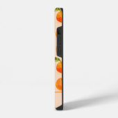 オレンジの名入れデザイン iPhoneケース (左側面)