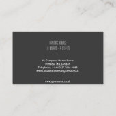 オレンジの名刺 おとぎの庭園 名刺 (裏面)