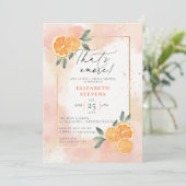 オレンジの夏のアモーレ ブライズシャワー 招待状 (スタンド正面)