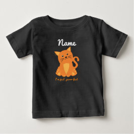 オレンジの子猫がかわいい「ちょうどいいにゃんこ」デザイン ベビーTシャツ