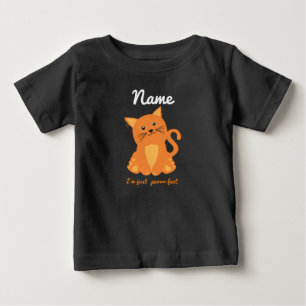 オレンジの子猫がかわいい「ちょうどいいにゃんこ」デザイン ベビーTシャツ