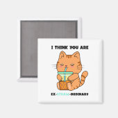 オレンジの子猫は並外れて可愛いボバ マグネット (正面/裏面)