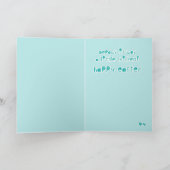 オレンジの子猫復活祭のジョーク シーズンカード (内部)