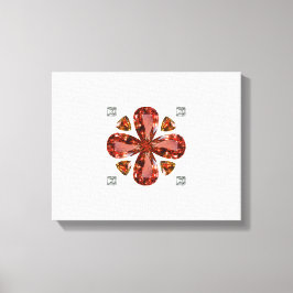 オレンジの宝石ダイヤモンドアート、オレンジ キャンバスプリント