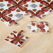 オレンジの宝石ダイヤモンドアート、オレンジ ジグソーパズル (側面)