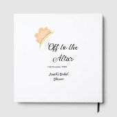 オレンジの帽子をかぶってアルターへ 結婚前のお披露目パーティーの名前 ゲストブック (裏面)