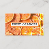 オレンジの干し切れ皮はオレンジを皮でむく  名刺 (正面)