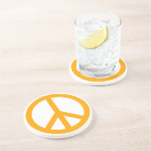 オレンジの平和シンボル コースター (側面)
