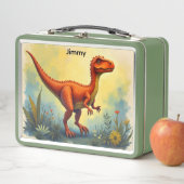オレンジの恐竜 メタルランチボックス (インサイチュ)