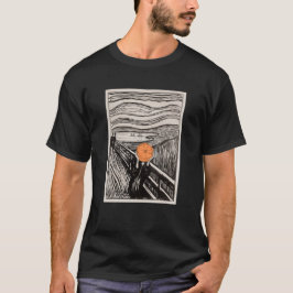 オレンジの悲鳴 - アート加工デザイン Tシャツ
