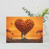 オレンジの愛：手紙を書いて - バレンタインカード シーズンカード (スタンド正面)