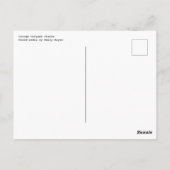 オレンジの折り紙魚 ポストカード (裏面)