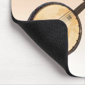 オレンジの抽象的なバンジョー音楽楽器のマウスパッド マウスパッド (コーナー)