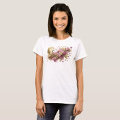 オレンジの抽象芸術カスタムTシャツ Tシャツ (正面フル)
