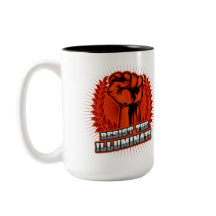 オレンジの拳を上げてイルミナティに抵抗する