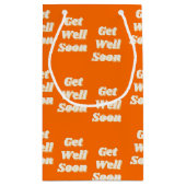 オレンジの文字を早く スモールペーパーバッグ (裏面)