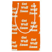 オレンジの文字を早く スモールペーパーバッグ (正面)