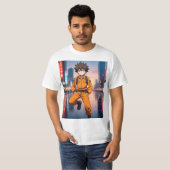 オレンジの服のAnime少年 Ru Tシャツ (正面フル)