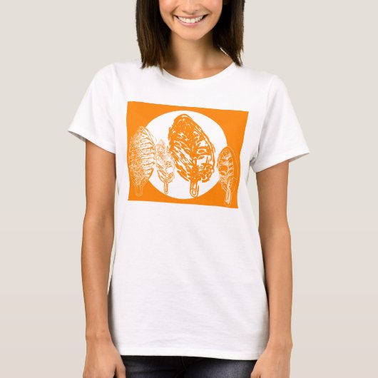 オレンジの木と満月 Tシャツ (正面)
