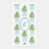 オレンジの木のトピアリー チノワジエリー ペーパー ゲスト タオル (正面)