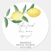 オレンジの木のレモン - 彼女はパートナーを見つけた ラウンドシール (正面)